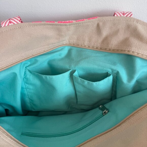 America & Beyond Summer Beaded Embellished Tote Bag - Picture 5 of 10